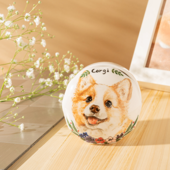 반려동물초상 원형보석함 小