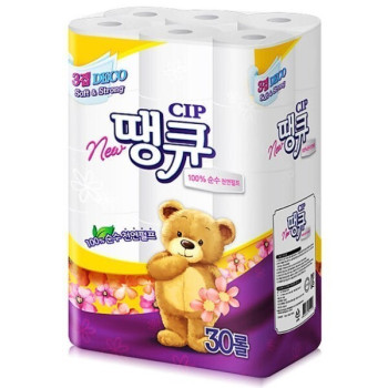 Soom 숨 땡큐 천연펄프 화장지 두루마리 휴지 3겹 30롤 2팩 (new 땡큐, 오리지널 땡큐 랜덤출고)