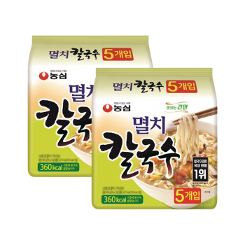농심) 멸치칼국수 98g, 2팩(10봉지입)