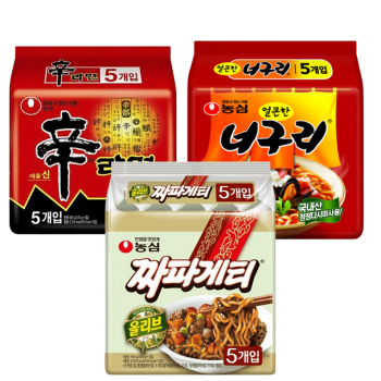 라면 이벤트 (신라면, 너구리, 짜파게티 3종)